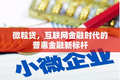四子王旗微粒贷，互联网金融时代的普惠金融新标杆