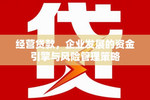 四子王旗经营贷款，企业发展的资金引擎与风险管理策略