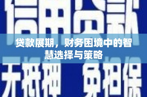 四子王旗贷款展期，财务困境中的智慧选择与策略