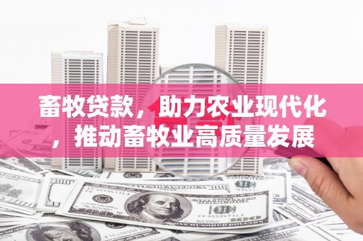 四子王旗畜牧贷款，助力农业现代化，推动畜牧业高质量发展