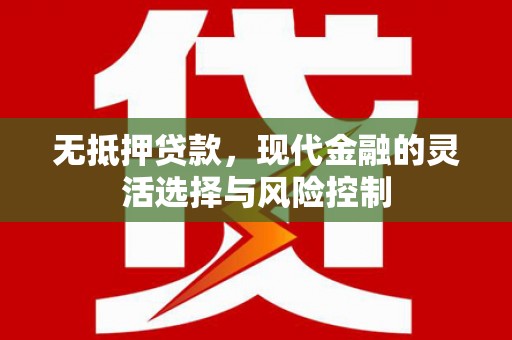 四子王旗无抵押贷款，现代金融的灵活选择与风险控制