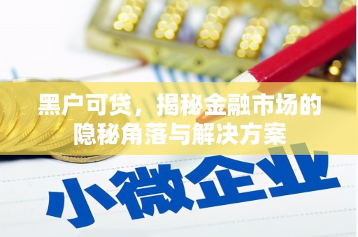 四子王旗黑户可贷，揭秘金融市场的隐秘角落与解决方案