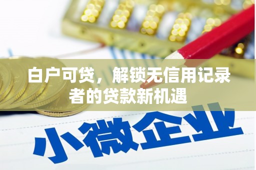 四子王旗白户可贷，解锁无信用记录者的贷款新机遇