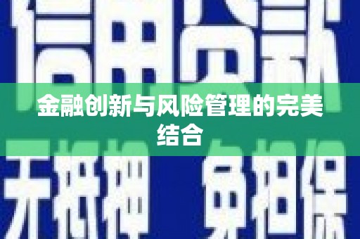 四子王旗金融创新与风险管理的完美结合