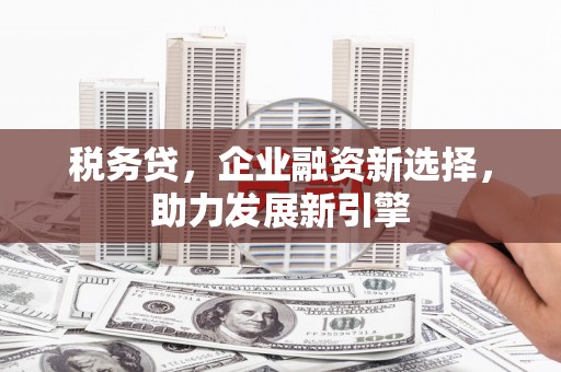 四子王旗税务贷，企业融资新选择，助力发展新引擎