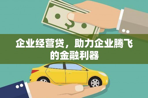 四子王旗企业经营贷，助力企业腾飞的金融利器