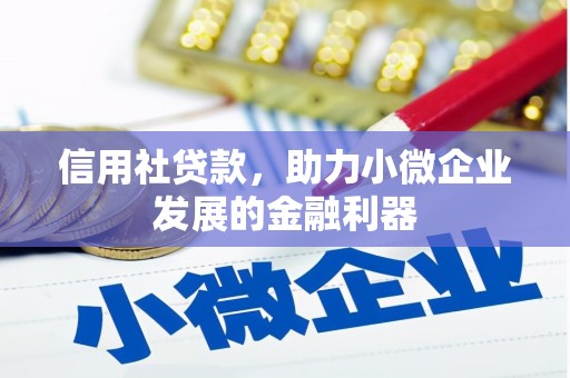 四子王旗信用社贷款，助力小微企业发展的金融利器