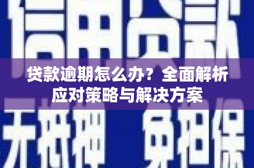 四子王旗贷款逾期怎么办？全面解析应对策略与解决方案