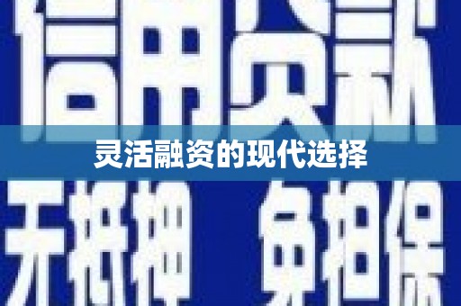 四子王旗灵活融资的现代选择