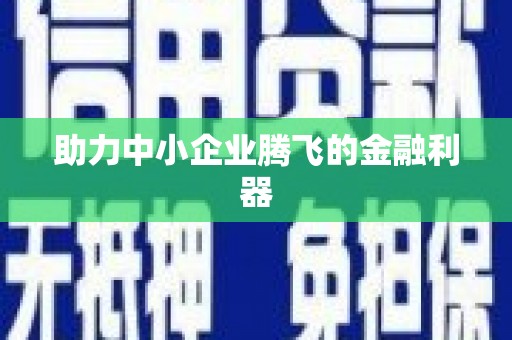 四子王旗助力中小企业腾飞的金融利器